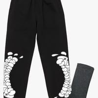 【受注生産】ALL PAIN 4 ME SWEAT PANTS / BLAQ & WHITE【説明欄熟読必須】