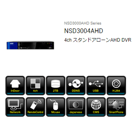 AHDソリューションシステム（NSC-AHD942M-F + NSD3004AHD）