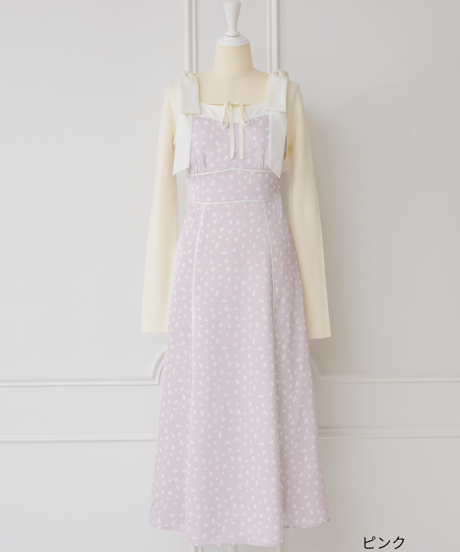 ボレロ付きチェリーハートワンピース