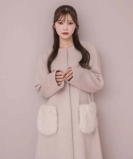 3wayリボンティペットロングコート