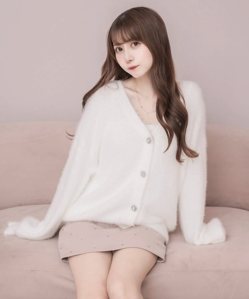 ビジューボタンカーディガン | DOLCELICHE（ドルチェリーチェ）