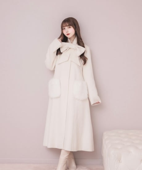 3wayリボンティペットロングコート