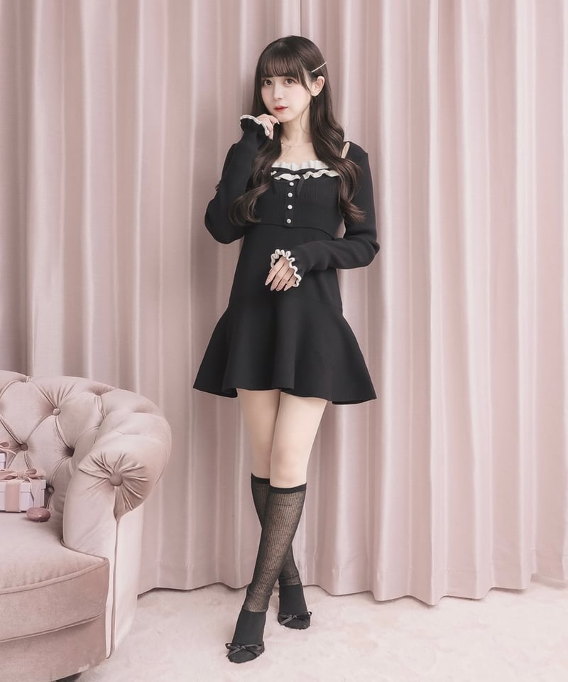 ホイップフリルミニニットワンピース | DOLCELICHE（ドルチェリーチェ）