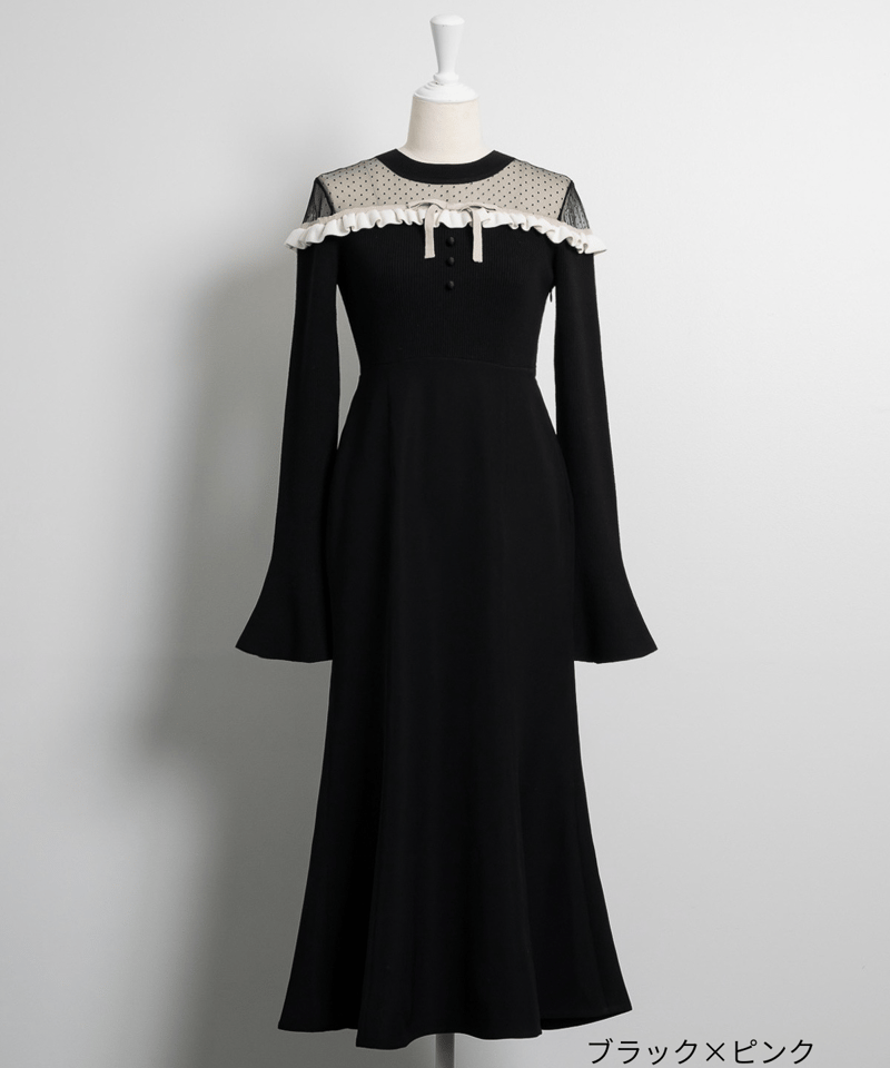 デコルテチュールドッキングワンピース | DOLCELICHE（ドルチェリーチェ）