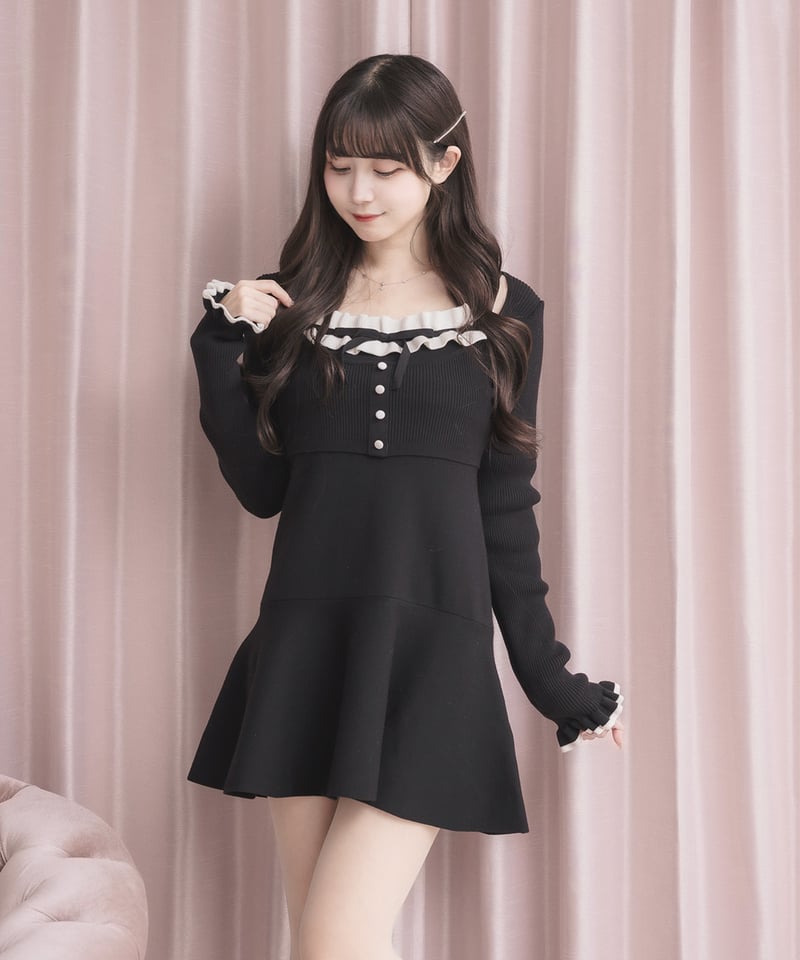 ホイップフリルミニニットワンピース | DOLCELICHE（ドルチェリーチェ）