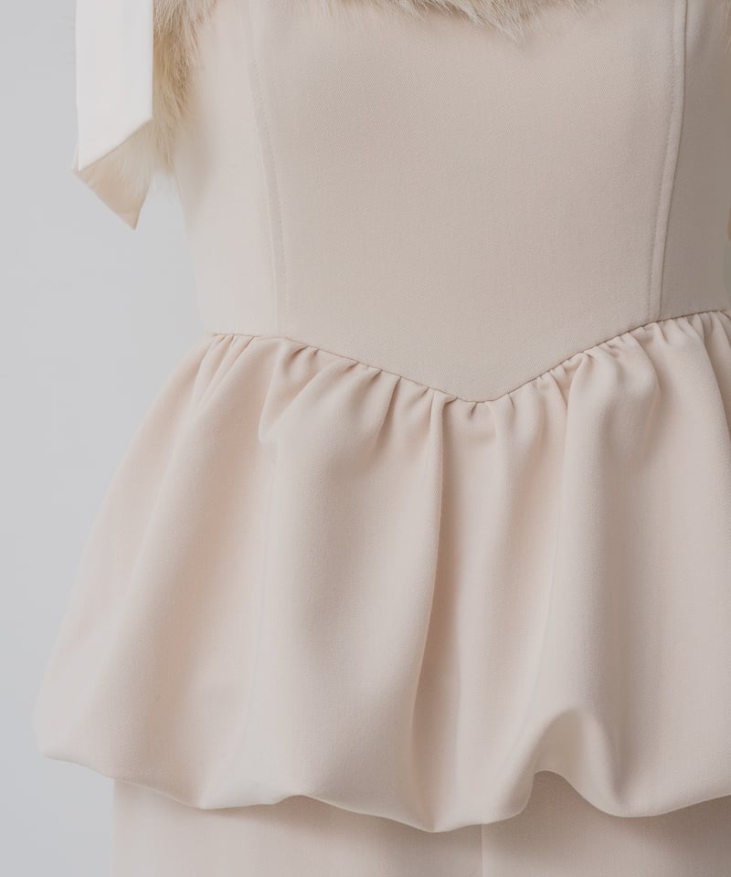 FURネックラインロンパース | DOLCELICHE（ドルチェリーチェ）