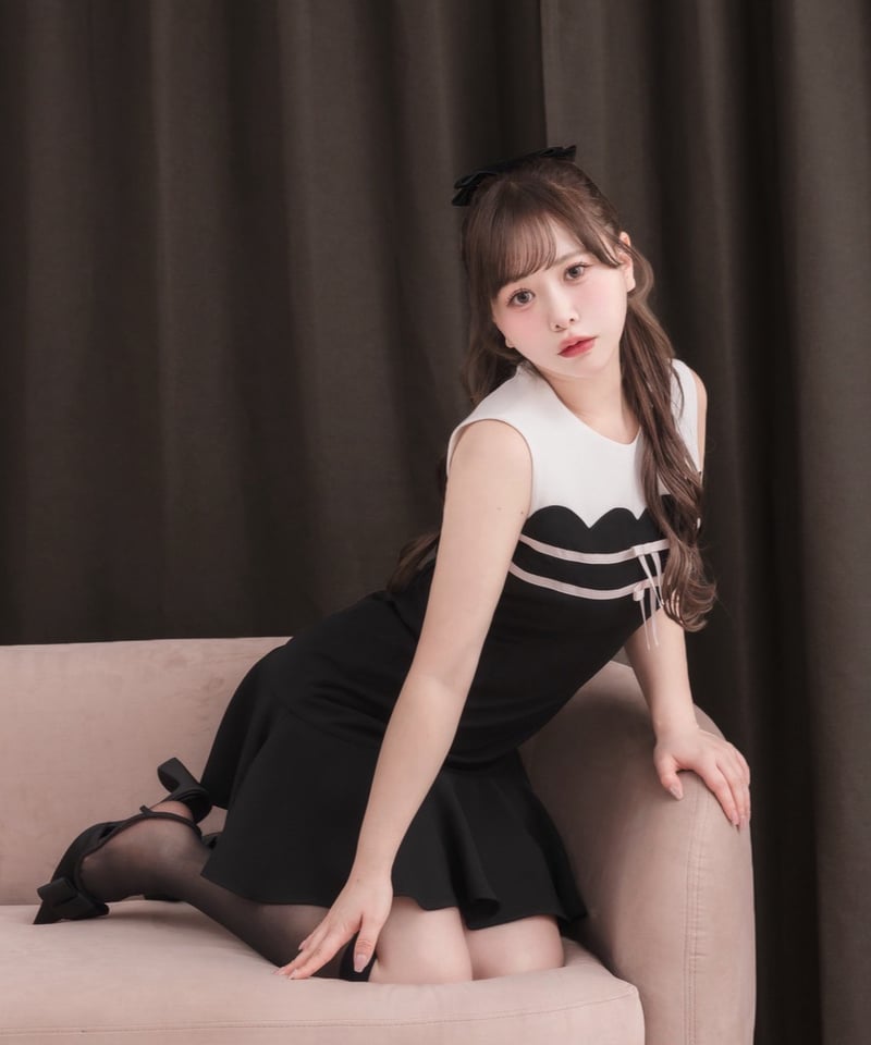 エラディエ　スカラップミニワンピ スカラップミニワンピース | DOLCELICHE（ドルチェリーチェ）