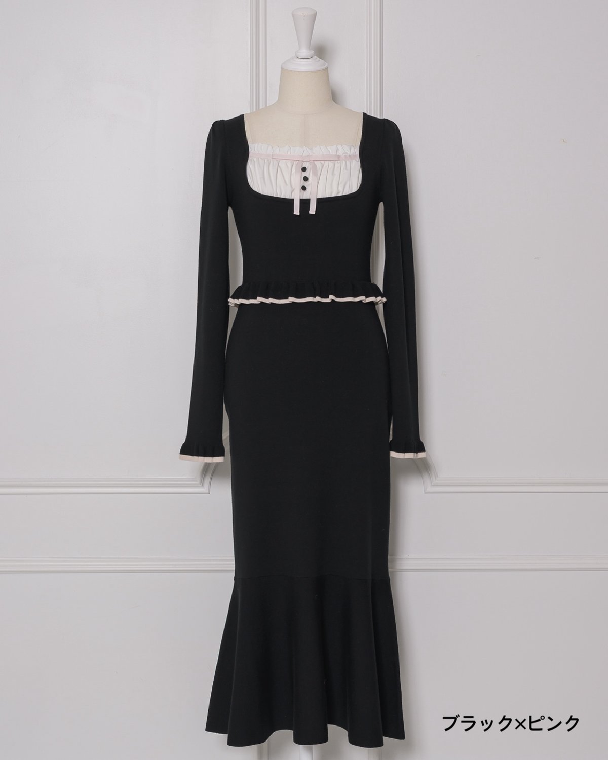 ラウンドフリルニットワンピース | DOLCELICHE（ドルチェリーチェ）