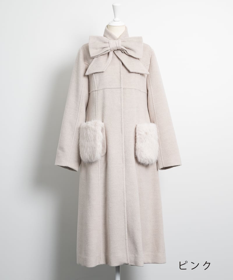 3wayリボンティペットロングコート | DOLCELICHE（ドルチェリーチェ）