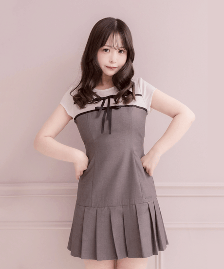 DOLCE LICHE イレギュラーヘムティアードワンピース fit=scale-down,w=1200