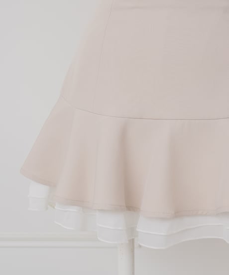 シフォンティアードミニスカート