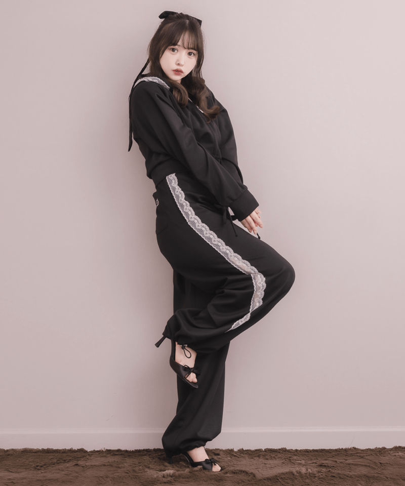 メゾンドドルチェ　美脚スリットパンツ【black】 ぷりん様用maison de Dolce メゾンドドルチェ美脚スリットパンツ