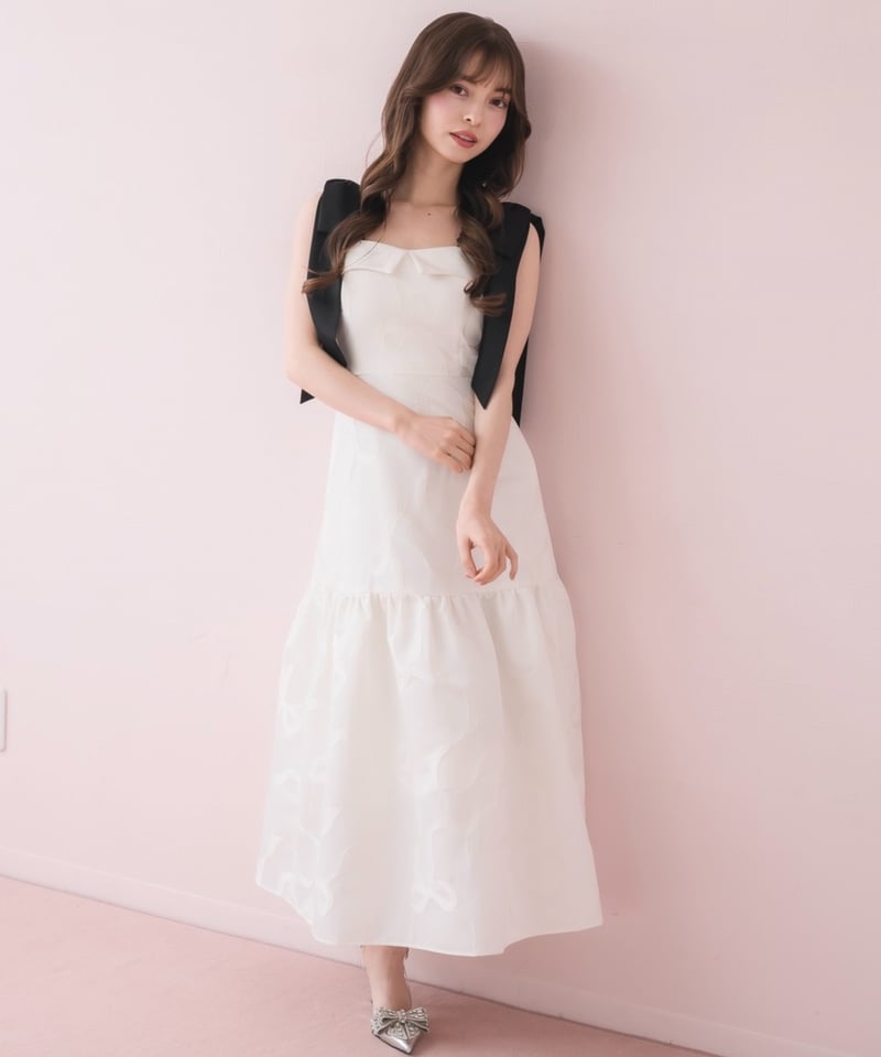 リボンジャガードワンピース | DOLCELICHE（ドルチェリーチェ）