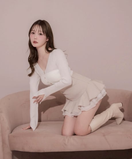 シフォンティアードミニスカート