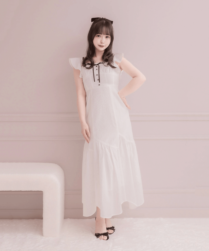 DOLCE LICHE イレギュラーヘムティアードワンピース fit=scale-down,w=1200