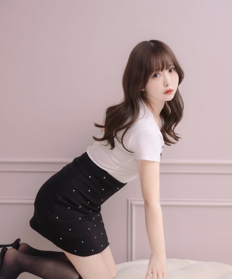 ラインストーンミニスカート