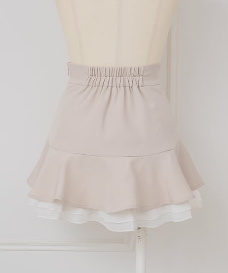 シフォンティアードミニスカート