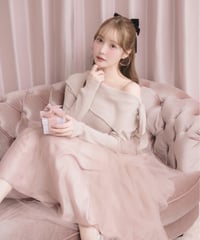 ティアードチュールドッキングワンピース