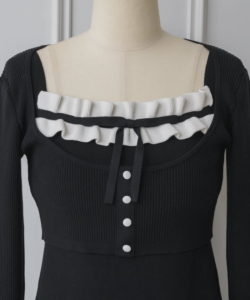 ホイップフリルミニニットワンピース | DOLCELICHE（ドルチェリーチェ）