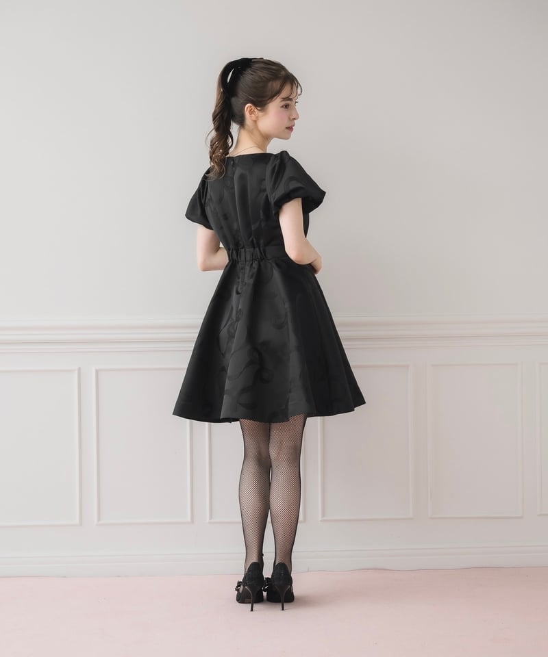 DOLCE LICHE リボンジャガードミニワンピース リボンジャガードミニワンピース | DOLCELICHE（ドルチェリーチェ）