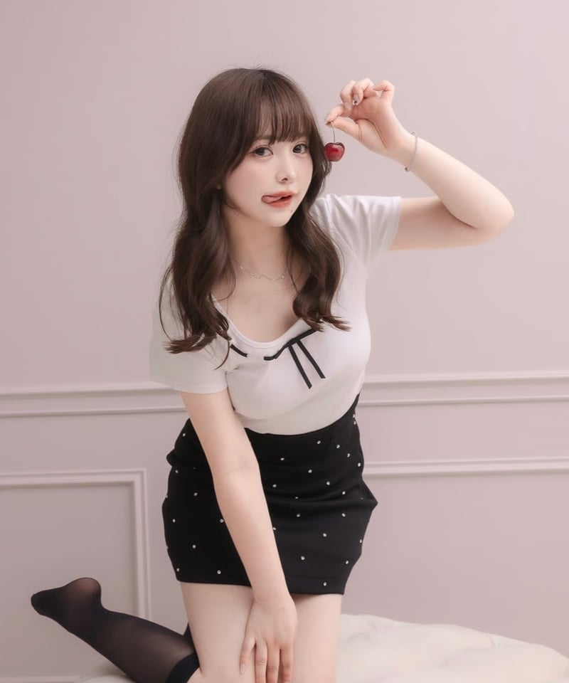 リボンコンパクトTシャツ | DOLCELICHE（ドルチェリーチェ）