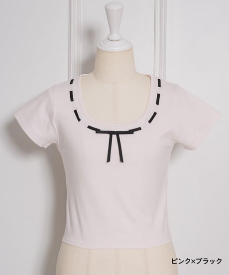 リボンコンパクトTシャツ