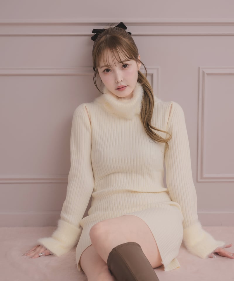 バックリボンミニニットワンピース | DOLCELICHE（ドルチェリーチェ）