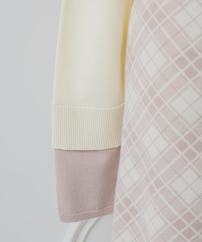 トップス付きチェックニットワンピース | DOLCELICHE（ドルチェリーチェ）