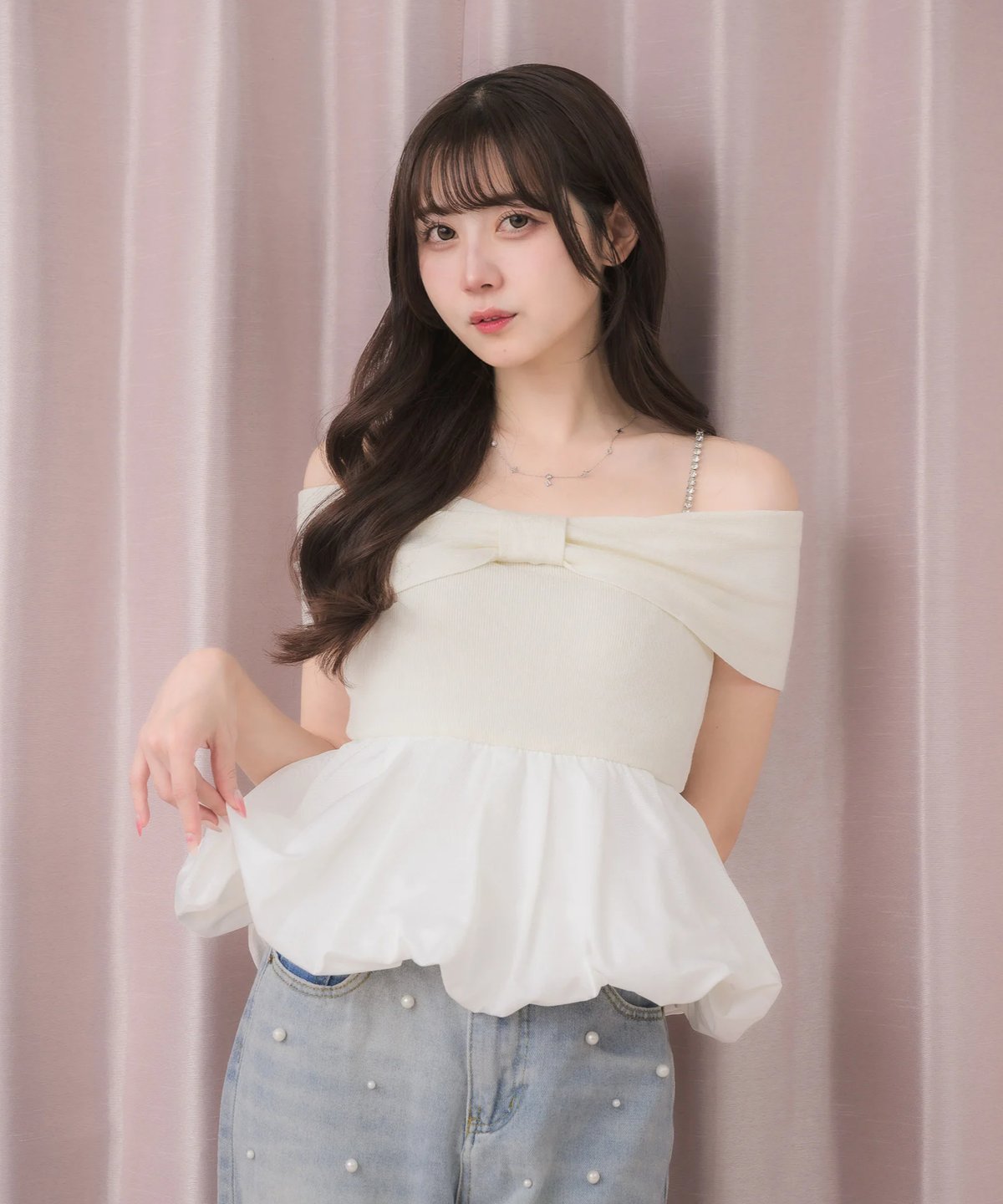 完売品 バルーンリボントップス リボンバルーントップス | DOLCELICHE（ドルチェリーチェ）