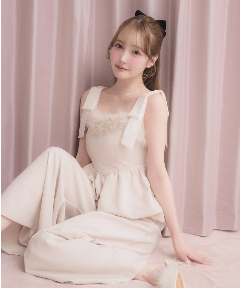 FURネックラインロンパース | DOLCELICHE（ドルチェリーチェ）