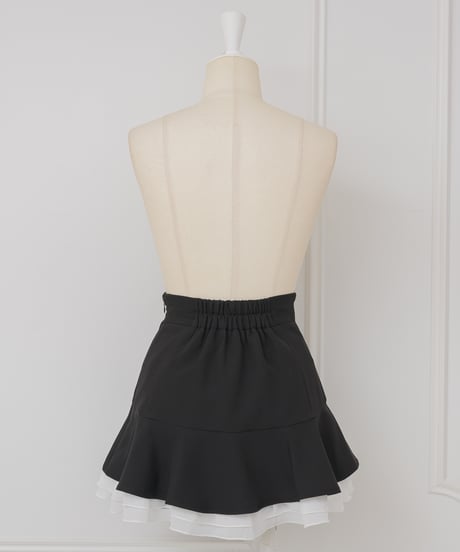 シフォンティアードミニスカート