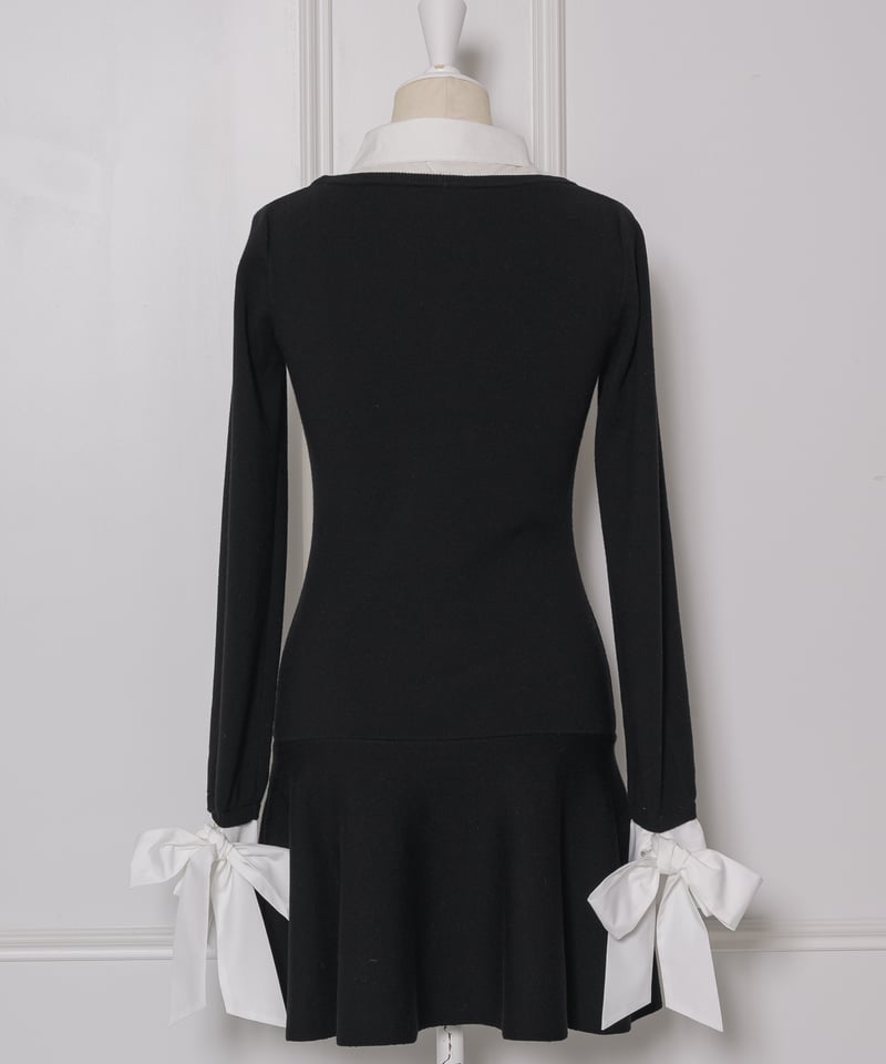 シャツレイヤードミニニットワンピース | DOLCELICHE（ドルチェリーチェ）