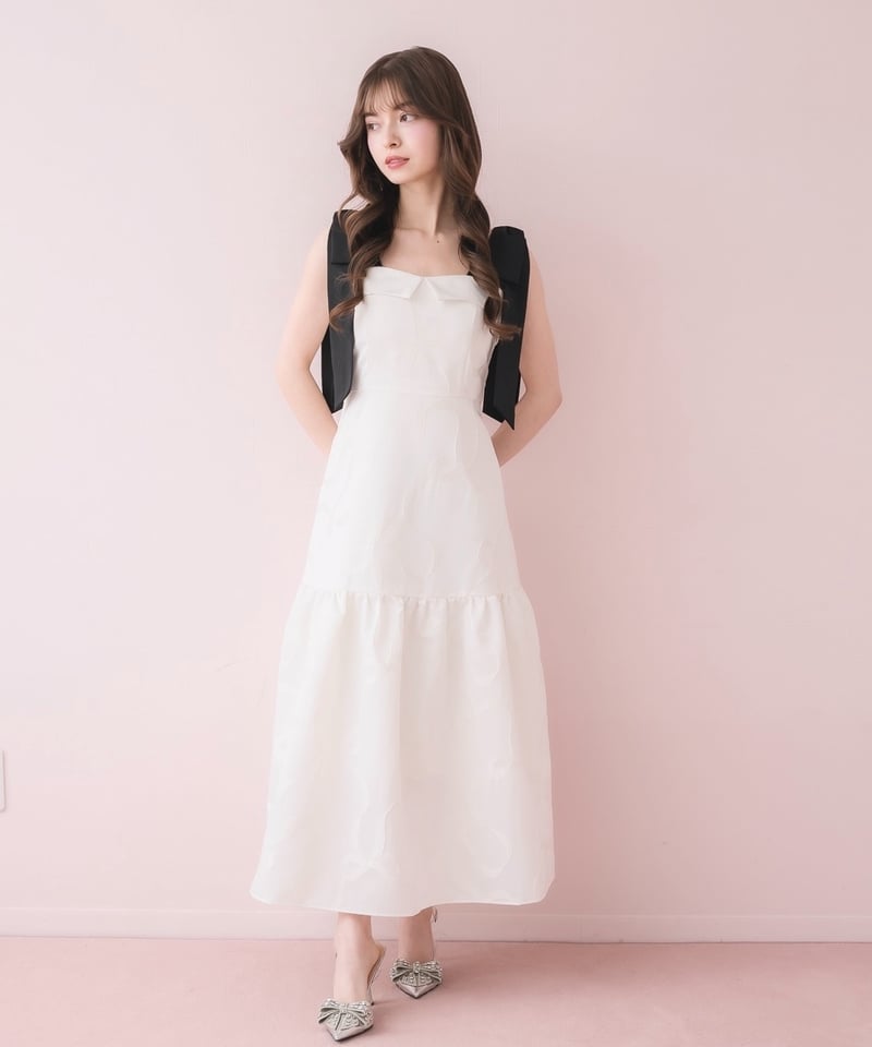 DOLCE LICHE リボンジャガードミニワンピース リボンジャガードミニワンピース | DOLCELICHE（ドルチェリーチェ）