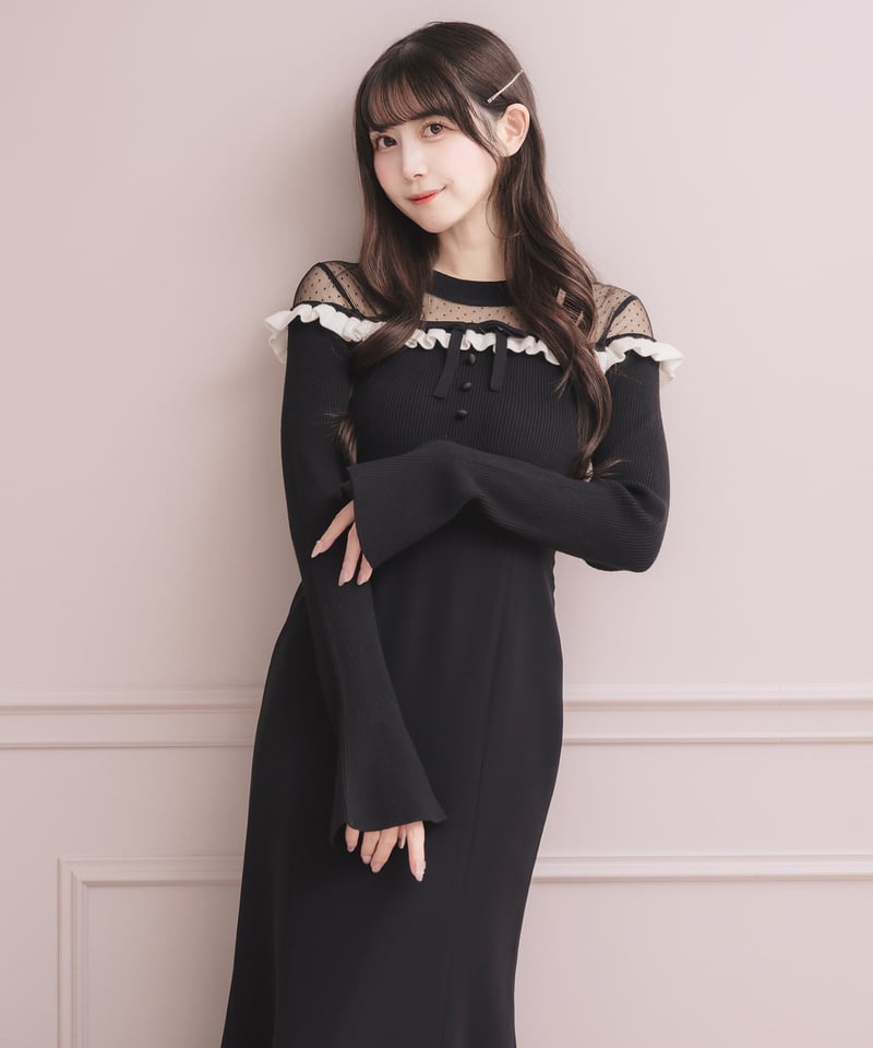 デコルテチュールドッキングワンピース | DOLCELICHE（ドルチェリーチェ）