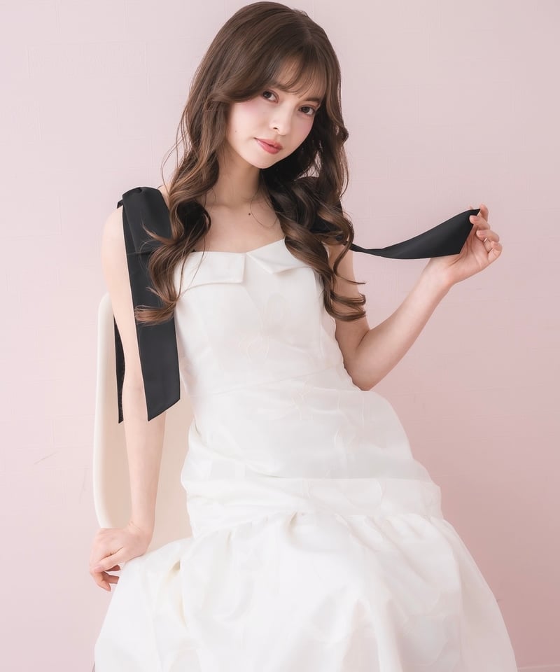 リボンジャガードワンピース | DOLCELICHE（ドルチェリーチェ）