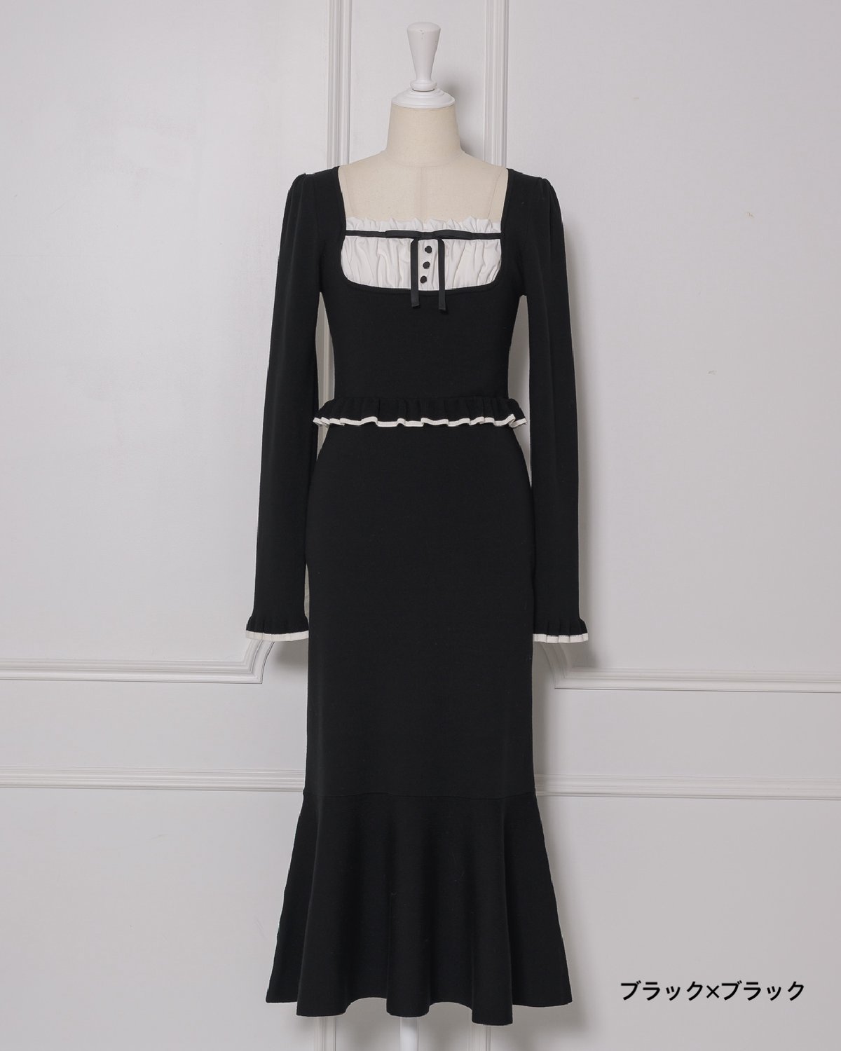 ラウンドフリルニットワンピース | DOLCELICHE（ドルチェリーチェ）