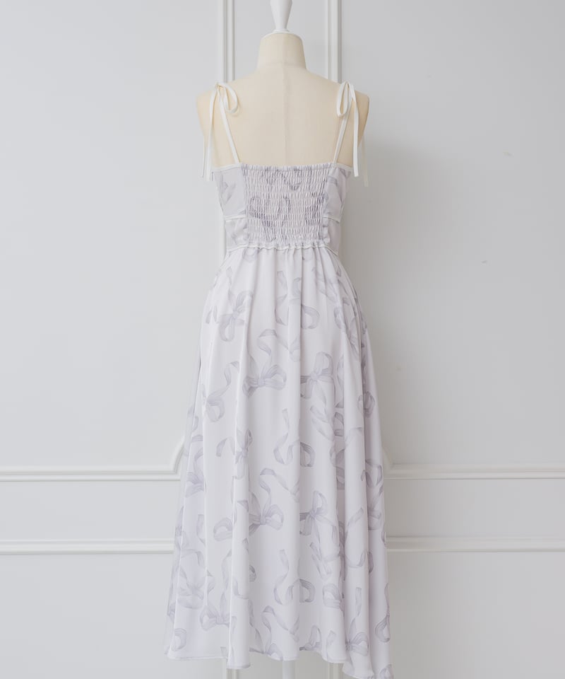 ニットトップス×リボンプリントワンピース | DOLCELICHE（ドルチェ