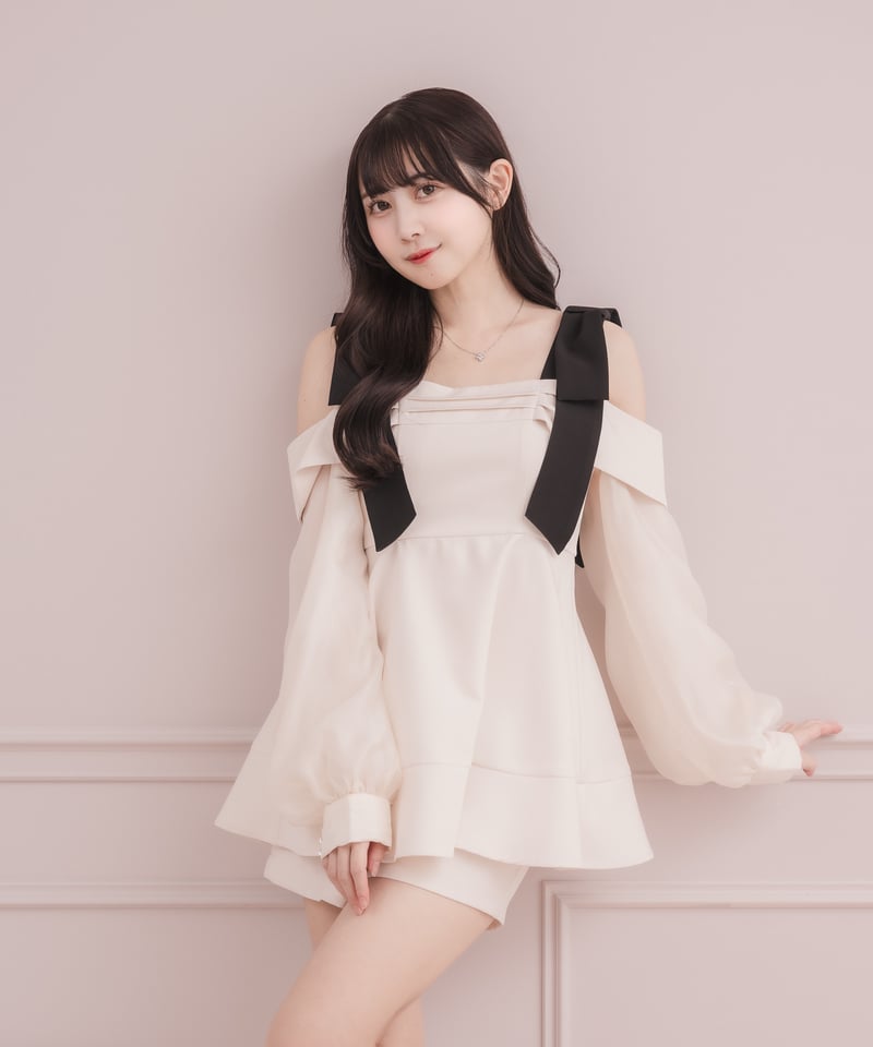 Doliceliche シアースリーブ　セットアップ　アイボリー シアースリーブセットアップ | DOLCELICHE（ドルチェリーチェ）