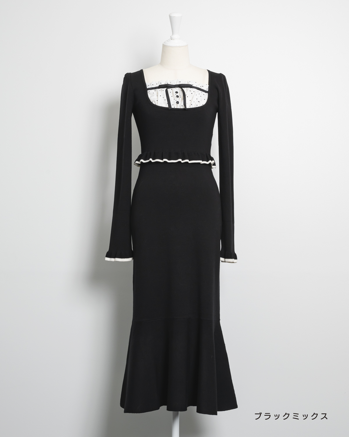 maison de Dolce メゾンドドルチェ ツイードワンピース フリンジ 中古・古着通販】maison de dolce (メゾンドドルチェ) ツイード