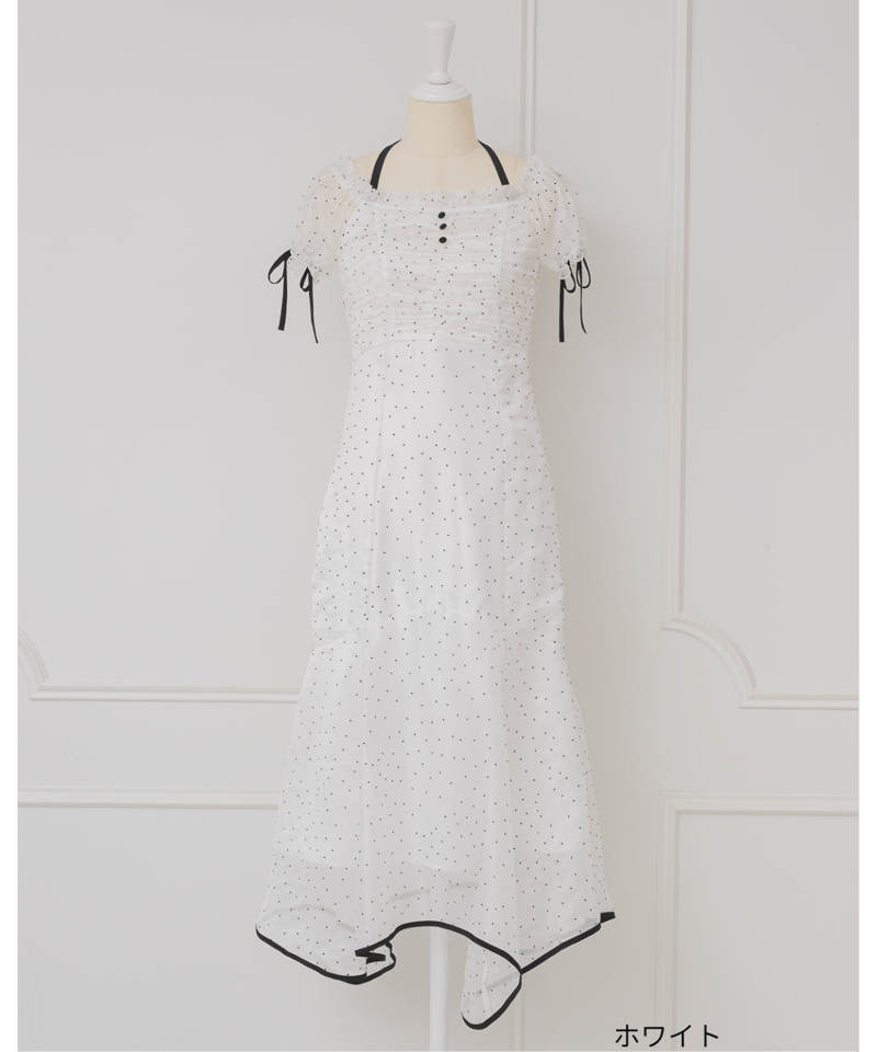 DOLCE&GABBANA ドットワンピース 水玉 フリルドレス シアー 36 シアードットワンピース | DOLCELICHE（ドルチェリーチェ）
