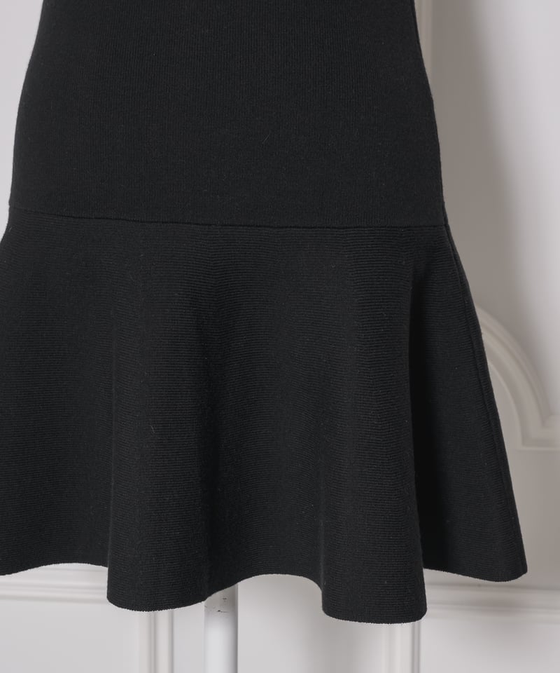 pium 千鳥柄ニットワンピカーデセット ブラック 千鳥柄ニットワンピカーデセット – pium