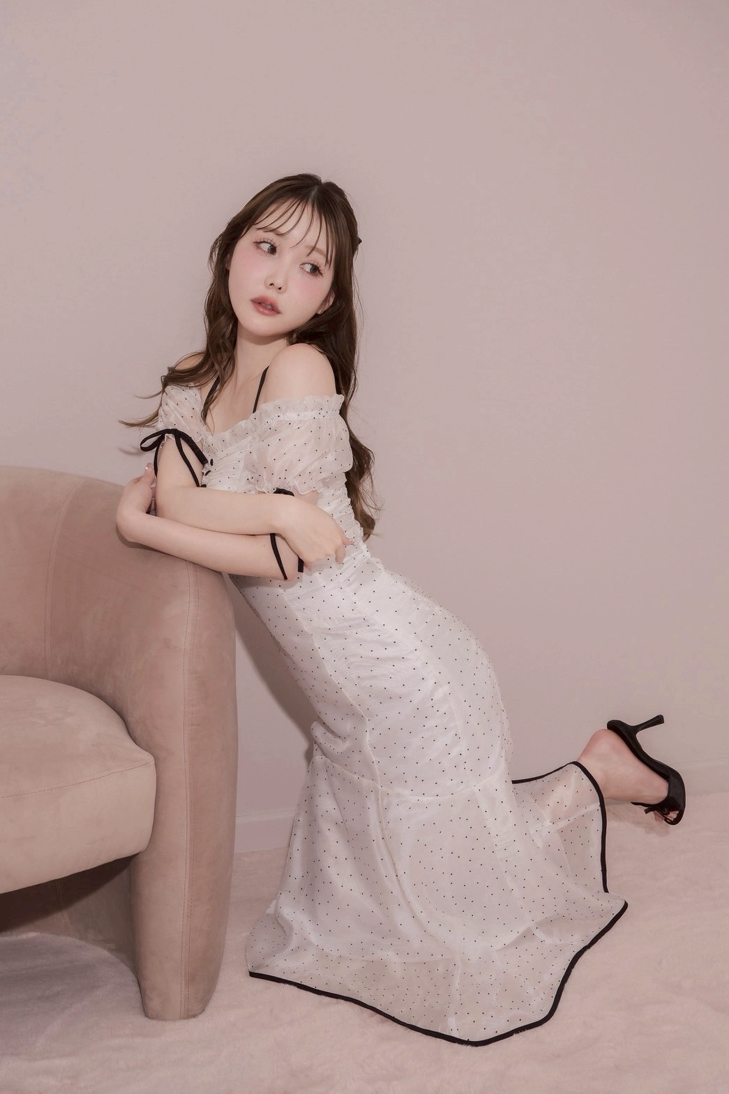 DOLCELICHE ドルチェリーチェ　 ロングワンピース シアードットワンピース | DOLCELICHE（ドルチェリーチェ）