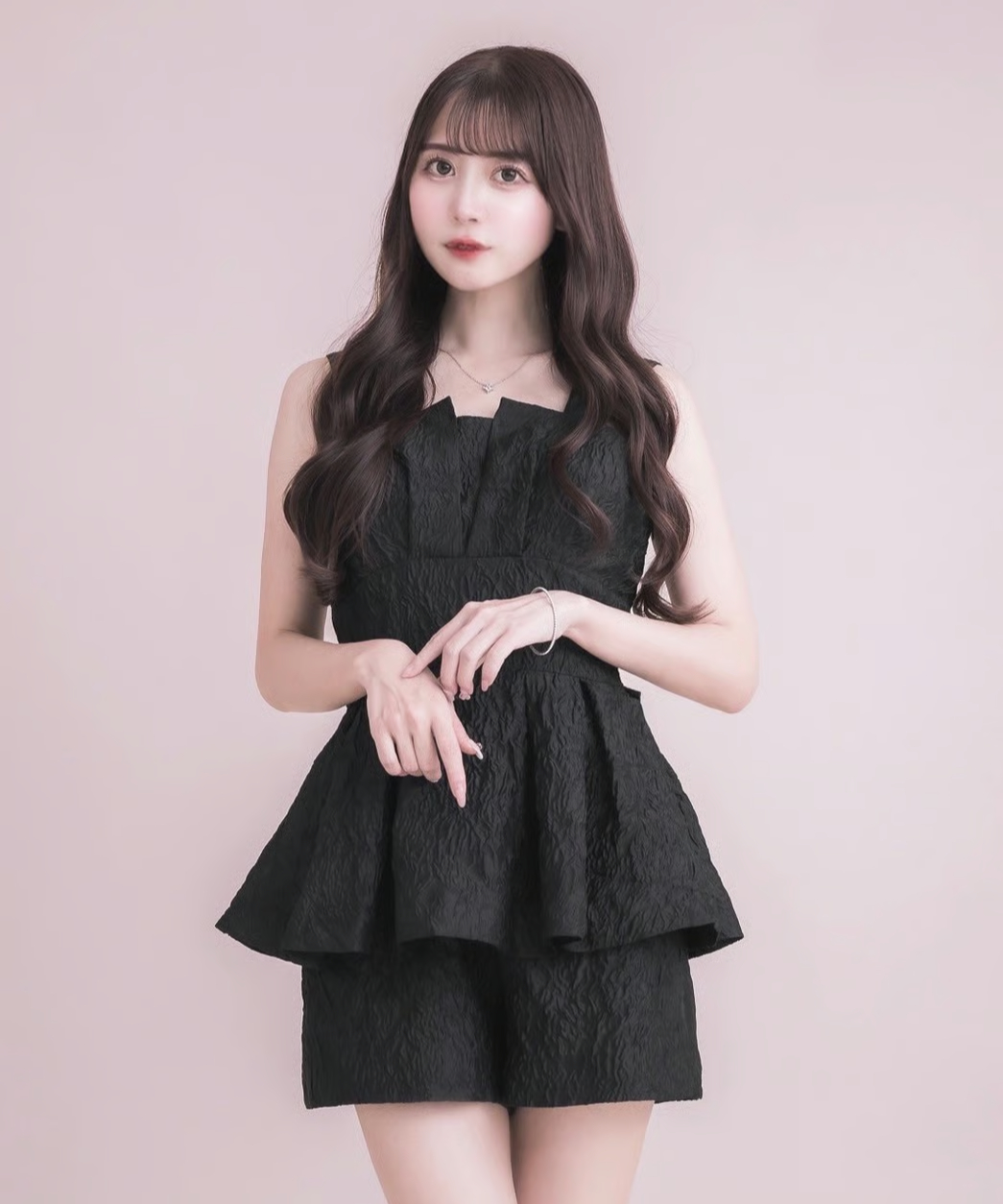 DOLCELICHE puffyジャガードショートロンパース puffyジャガードショートロンパース | DOLCELICHE（ドルチェ