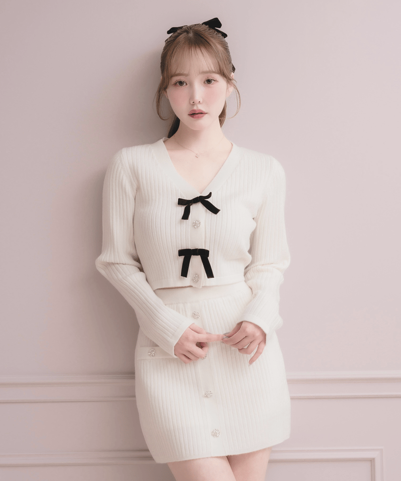 ローチェ　セットアップ ビジューボタンセットアップ | DOLCELICHE（ドルチェリーチェ）