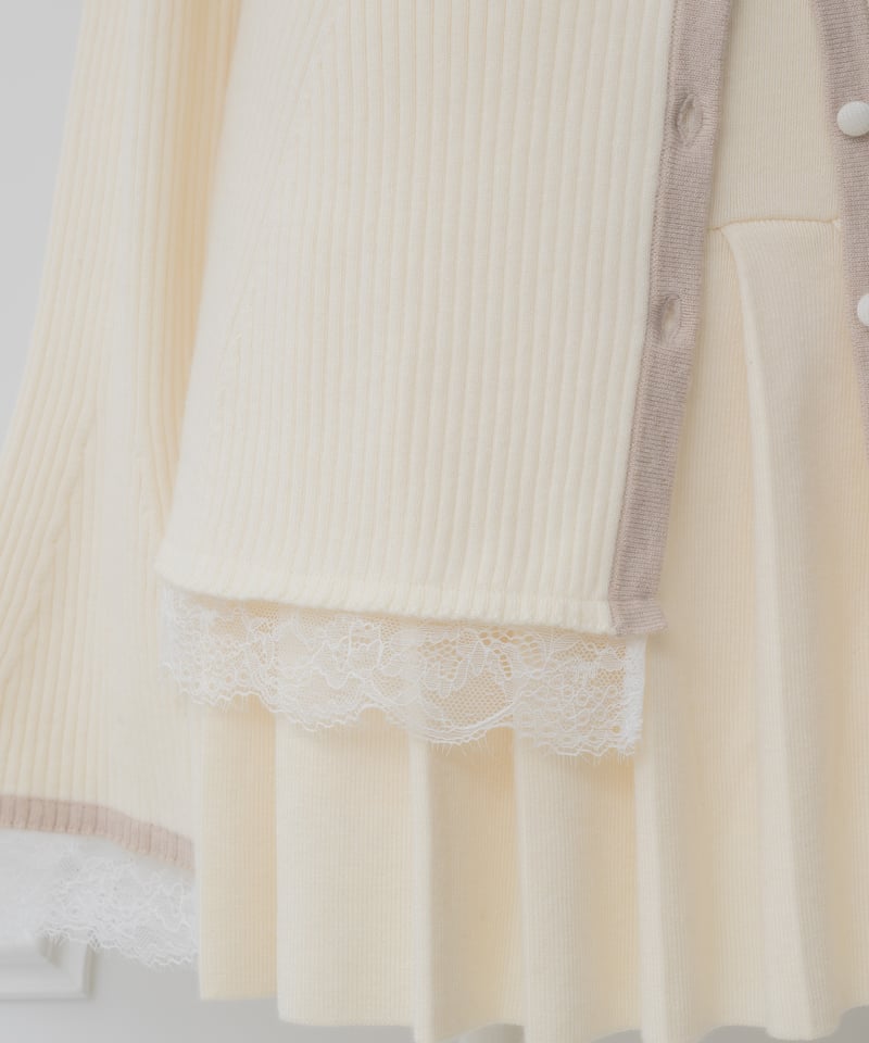 ビッグカラートップスミニスカートセットアップ | DOLCELICHE