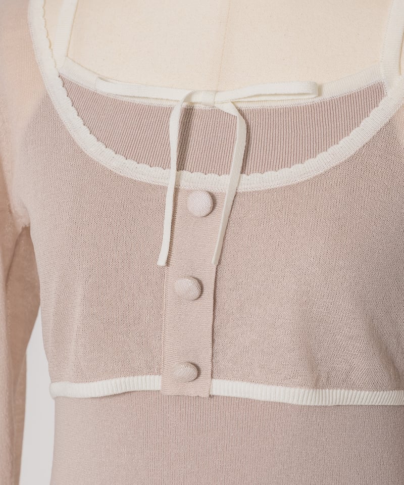 マイクロトップスセットニットワンピース | DOLCELICHE（ドルチェ