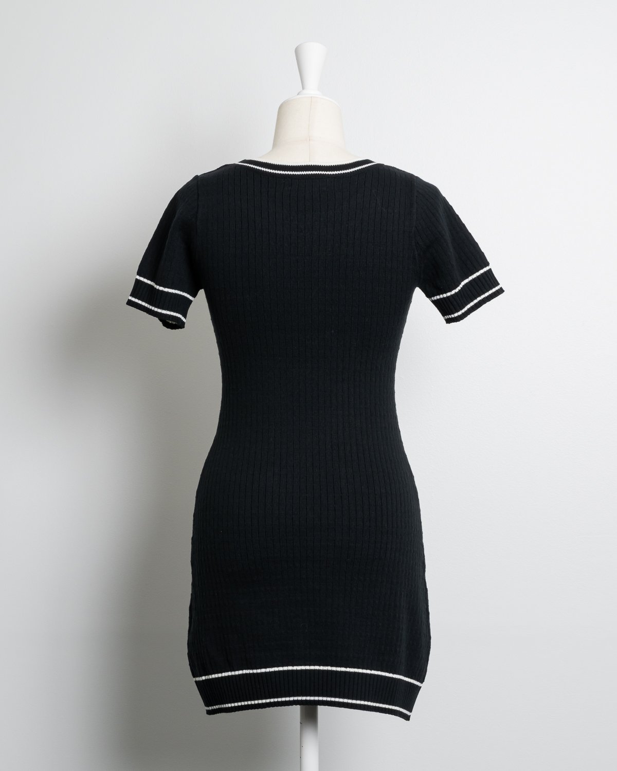 DOLCELICHE ドルチェリーチェ ワンピース フリルカラーニット×チェックミニワンピースセット | DOLCELICHE