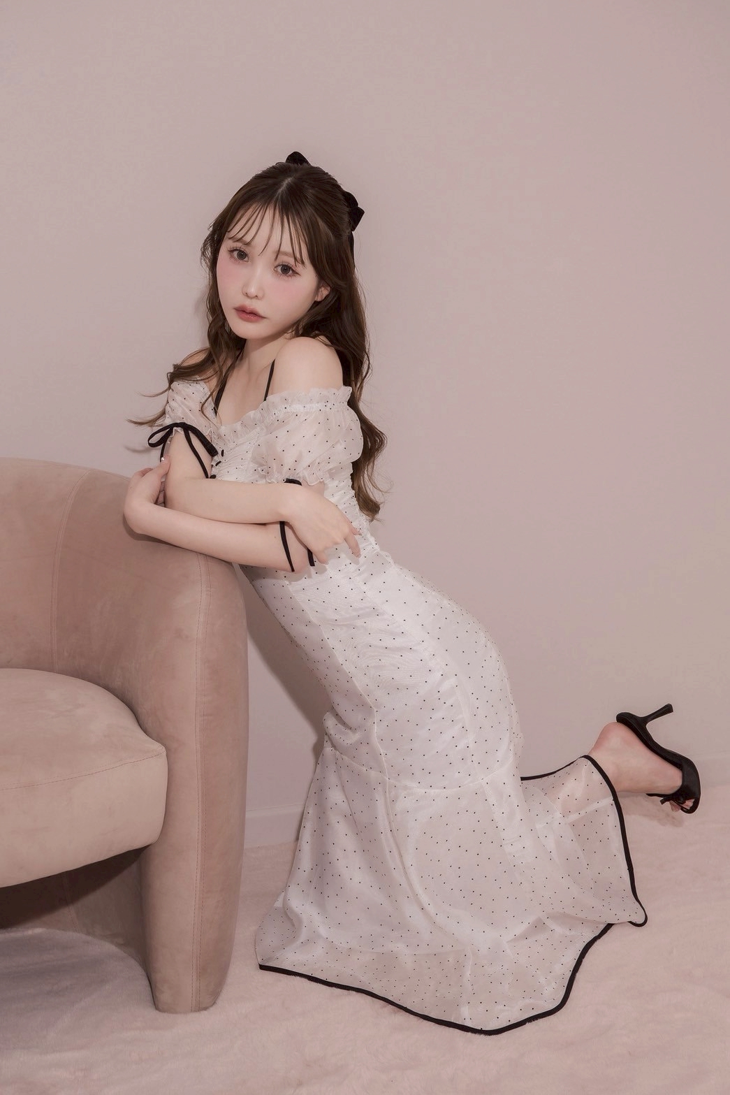 DOLCELICHE ドルチェリーチェ　 ロングワンピース シアードットワンピース | DOLCELICHE（ドルチェリーチェ）