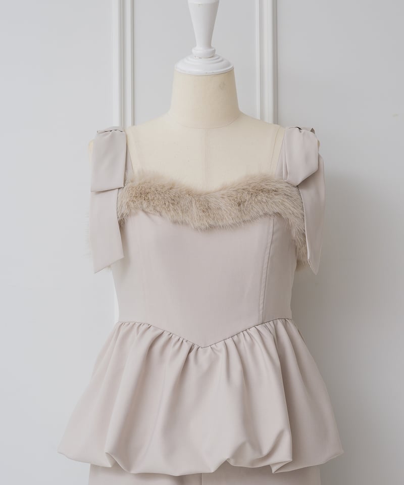 FURネックラインロンパース | DOLCELICHE（ドルチェリーチェ）