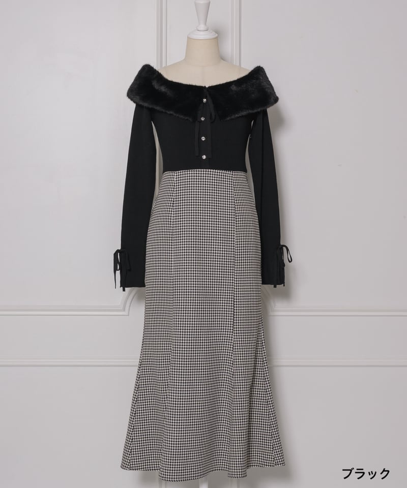 FURオフショルドッキングワンピース | DOLCELICHE（ドルチェリーチェ）